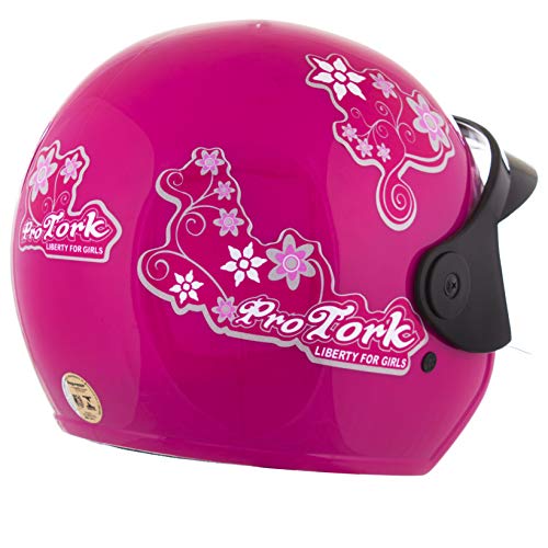 Pro Tork Capacete Liberty Three For Girls 56 Rosa