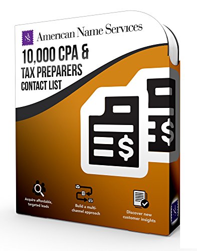 ANS 10,000 CPA and Tax Preparer Contact Mailing List | Best Database Leads On The Market | B2B Marketing Data Software | Clean Data For Market