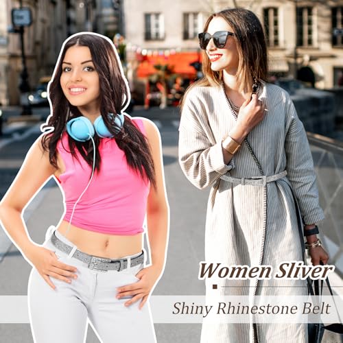 Women Rhinestone Belt Shiny Crystal Vintage Bling Soft Rhinestone Party Belt2