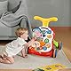 2 in 1 Lauflernhilfe zum Sitzen und Stehen für 12-36 Monate Baby, Laufwagen für Baby, Activity Center, Abnehmbare Spielplatte, Baby Walker Regulierbarer Geschwindigkeit, Baby Musikspielzeug, Grün