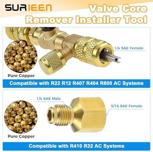 Kit Herramienta Removedor e Instalador de Válvula y Llaves HVAC miniatura 3