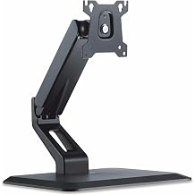 PureMounts PM-OFFICE-ST-10 Desk Mount for Touchscreen and Monitors with 43-81 cm 17-32 Inches VESA 75 x 75 to 100 x 100 Fully Movable Maximum Load 10 kg Black