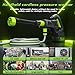 Cordless Pressure Washer, 700PSI Portable Power Washer with Rechargeable 4.0Ah Battery 6-in-1 Nozzle, 3 Speed Adjustment LCD Touch Screen, Handheld High-Pressure Car Washer Gun for Home/Floor