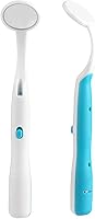Vista 1 de Espejo dental con herramienta de luz, espejo de inspección de dientes con luz LED, ángulo de curva antiniebla, herramienta de cuidado bucal