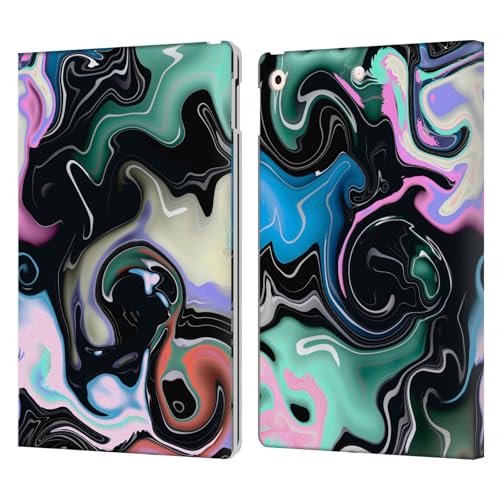 Étui portefeuille en cuir iPad 10.2 protection premium motif marbre Haroulita