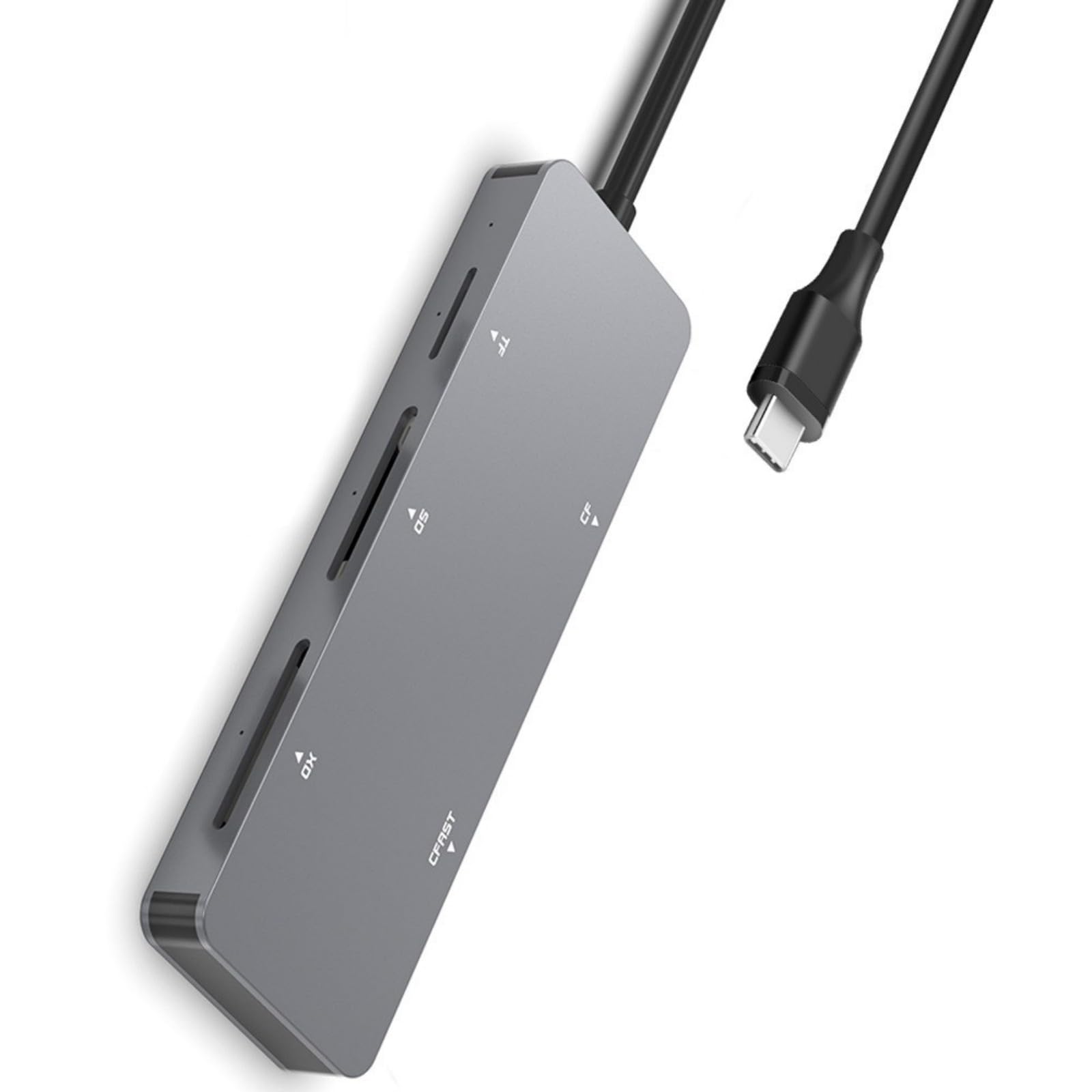Lector de tarjetas CFexpresses portátil tipo C3.0 de 5 Gbps, transferencia rápida de archivos para CFasts CFXD SDTF