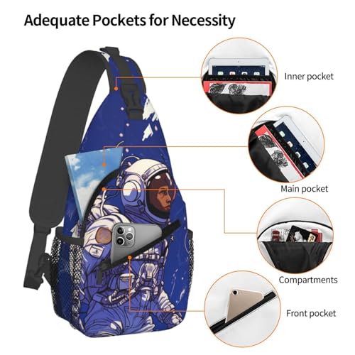 Bolso Tipo Bandolera Pequeño Para Senderismo Negro miniatura 4