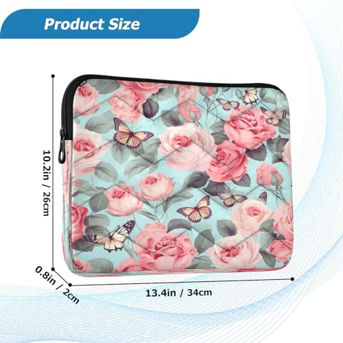 Funda para laptop 13-14 pulgadas impermeable con diseño floral miniatura 3