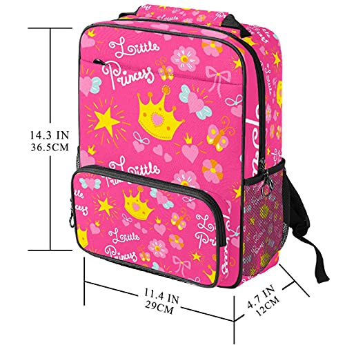 Sac à dos ordinateur portable avec impression princesse rose originale