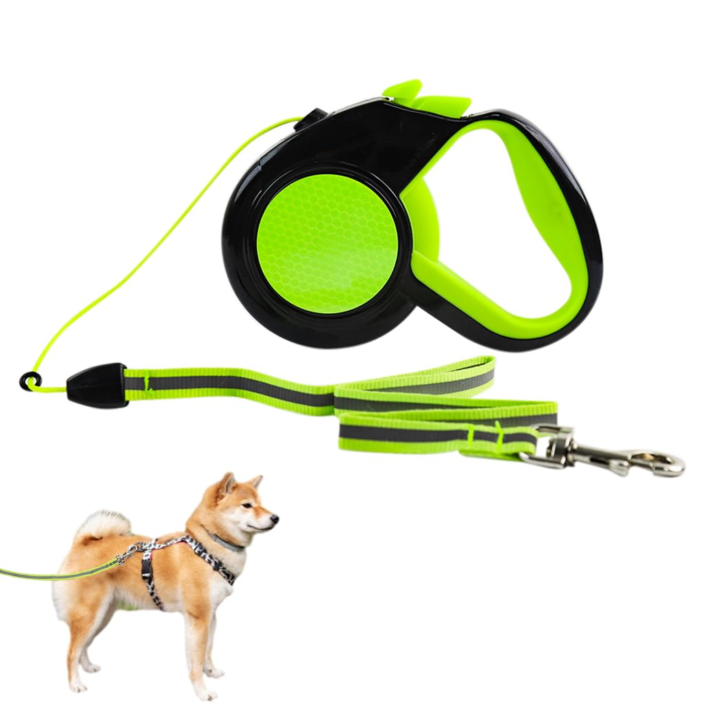 Qpets® Dog Belt, Dog Leash, 16.4ft Training Dog Leash for Medium Large Dogs, Auto Retractable Leash for Dogs, Dog Chain with 360° Swivel Quick Release Buckle (up to 44lbs/20kg) - Green 5M (B0D5D73V77) Amazon Price History, Amazon Price Tracker