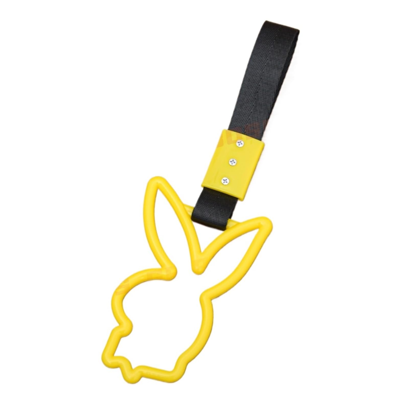 Cidegoo Car Warning Rings New Car Handle Straps, Ring Cars Hand Strap Drift Charm Train Bus for Car Decoration(Yellow)