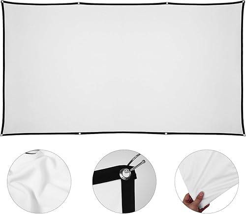 Miniatura 9 de Pantalla de proyección blanca del poliéster para el uso al aire libre interior del teatro con la superficie suave de la arruga