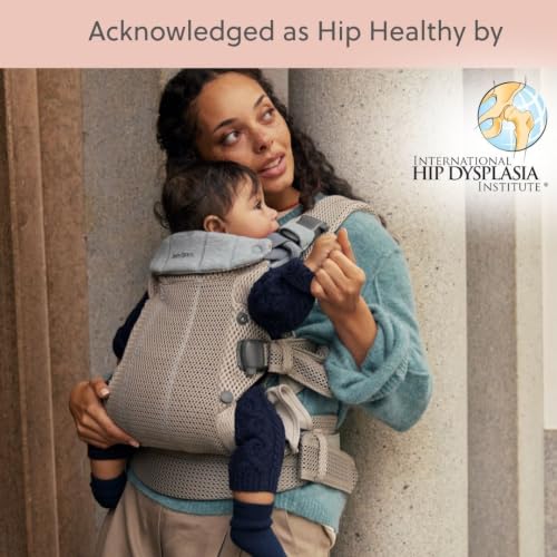 Image of BabyBjorn Baby Carrier Harmony, 3D Mesh, Gray Beige