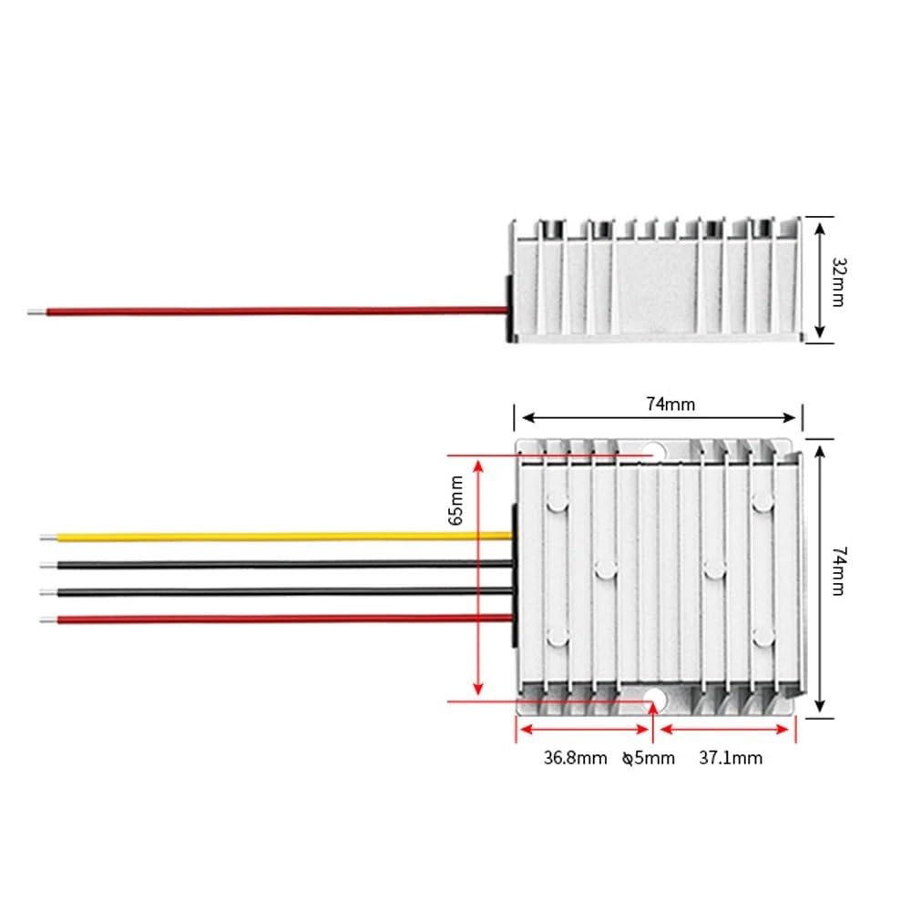 Step Down 24V(18-36V) to 12V DC Converter Stabilizer 10A Voltage Regulator Power Supply Truck Module