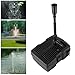 Forever Speed 4 in 1 Teichpumpe Springbrunnenpumpe mit Filter, 9W UV-Klärer, 1000l/h, mit 10m Stromkabel für Garten- und Springbrunnengestaltung (9W 1000l/h)
