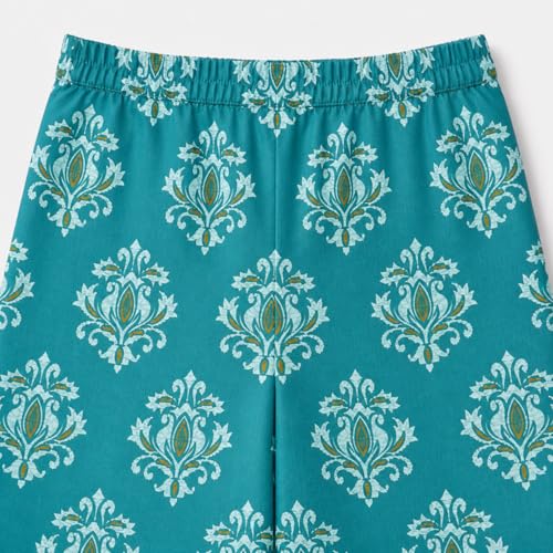 Image of The Magic Wand Woven Digital Printed Co-ord Set For Kids Girls, Sleeveless Top With Palazzo Pant Two-Piece Western Stylish Clothing Set For Festivals