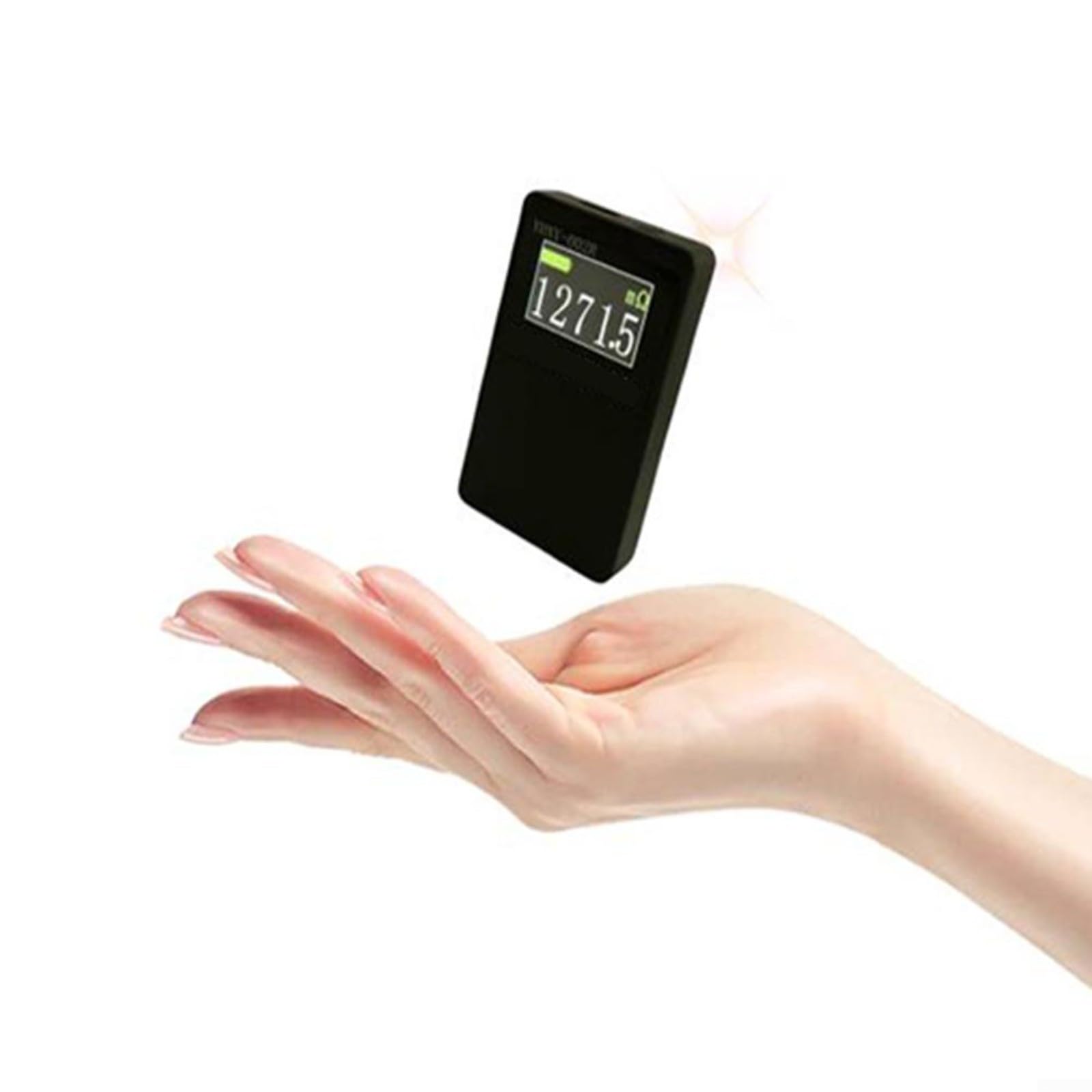 DC Milliohmmeter 0,03% Genauigkeit Widerstandsprüfer mit LCD-Display, 0,1 mR-20 Ω Bereich, 4-Draht-Kelvin-Kurzschlusstester, Typ-C wiederaufladbar, tragbar, schwarz (groß)