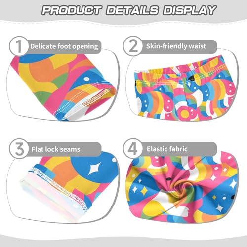 KLL Colorful Little Girls Active Leggings Stretch Full Length Leg Yoga Pants Sports3