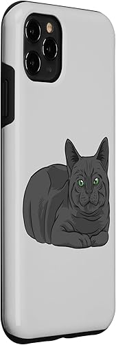 Miniatura 3 de iPhone 11 Pro Max My Russian Blue Cat - Funda de pelo corto británico para gatos