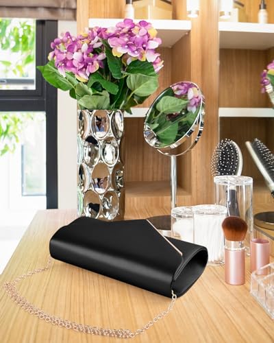 Image of TINDTOP Clutch Purses for Women, PU Leather Formal Evening Bags Shoulder Party Handbags Wedding Cocktail Prom Clutches
