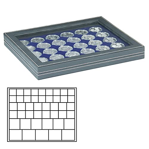 Mallette de rangement NERA M Plus Lindner pour pièces de 24 à 44 mm