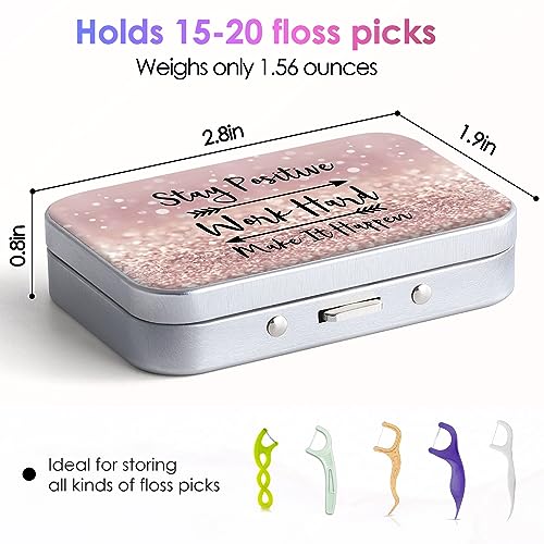 Image of Portable Floss Case - Easy to store, perfect for travel, hotel, dinner, appointment, Inspirational Quotes Roses, 1 Foot (Pack of 1)