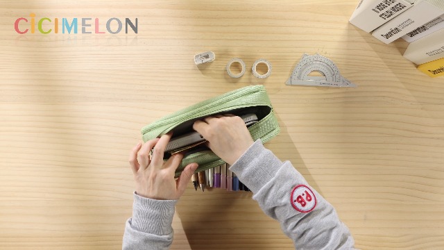 Amazon.com: CICIMELON Large Capacity Pencil Case 3 Compartment