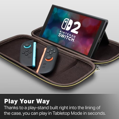 Image of PowerA Slim Case for Nintendo Switch 2 - Mario Kart World, Officially Licensed, Protective Case, Holds 10 Game Cards, Padded Screen Protector, Built-in Play Stand