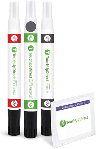 Miniatura 84 de TouchUpDirect 32J - Aerosol de pintura de retoque de obsidiana negra perla metálica compatible con Subaru Exact Match - Kit platino