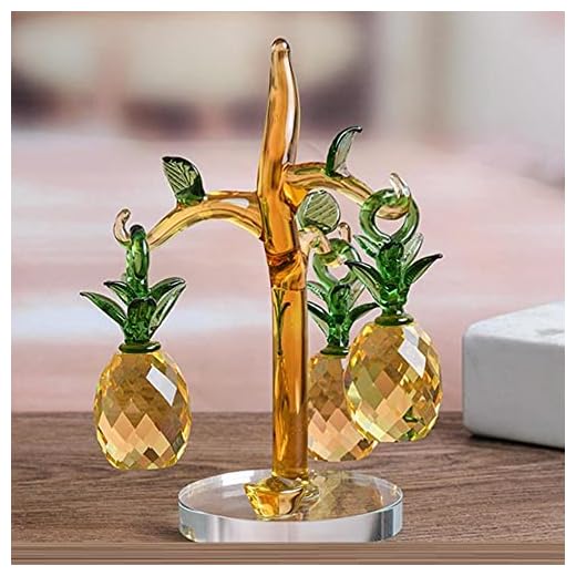 MSYL Kristall ananas träd tur Feng Shui hjul vinskåp bokhylla vardagsrum dekoration ornament öppning bröllop gåvor hantverk