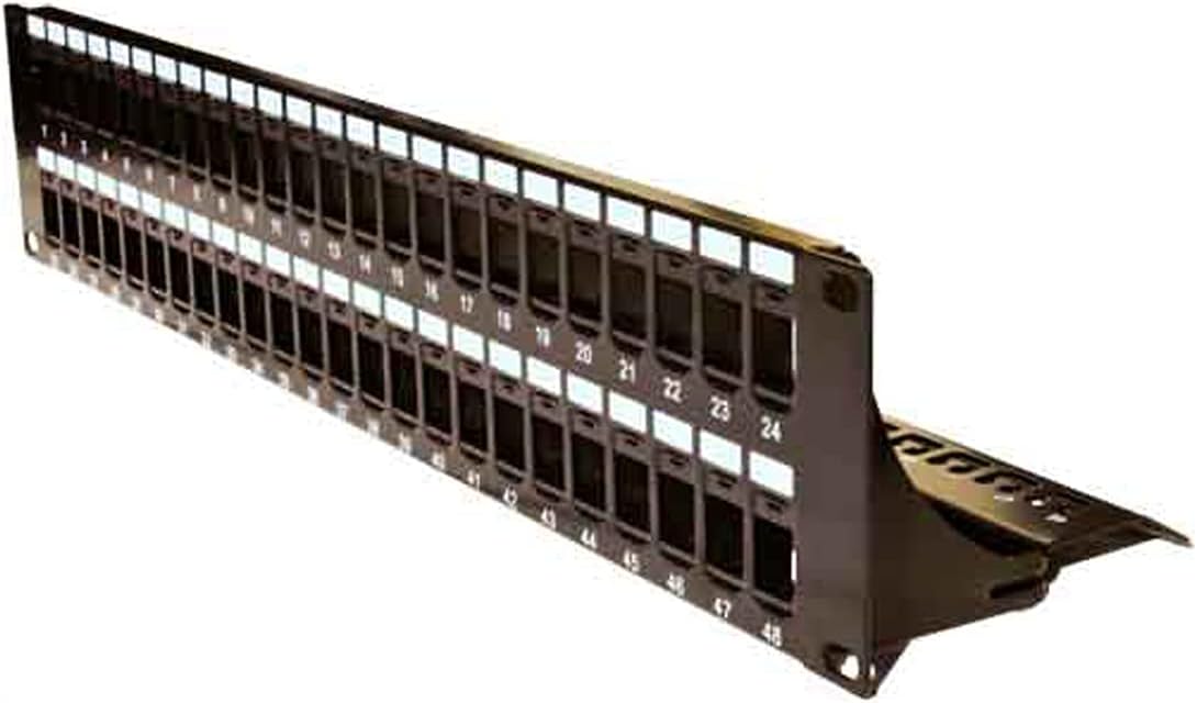 Vertical Cable 48 Port Blank Patch Panel - 2U
