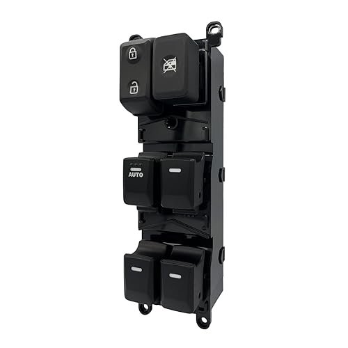 Tidy Heal Interruptor de ventana eléctrica principal lado del conductor para KIA Rio 2012 2013 2014 93570-1W155, 935701W155
