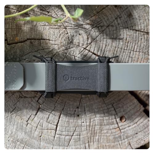 Tractive 2 STK. Textilklammern für Tractive Dog 6 GPS Tracker (Schwarz) - L