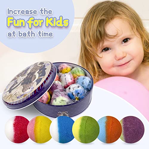 leoce Bath Bombs for Kids, 12pcs Bath Bombs with Surprise Crystal Toys Inside, Handmade Natural and Organic Bubble Bath Bombs, Birthday Christmas Easter Gift for Girls and Boys - Image 5
