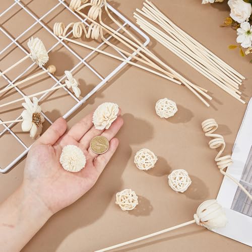 Set Difusor de Varillas de Rattan Natural 56 Piezas miniatura 3