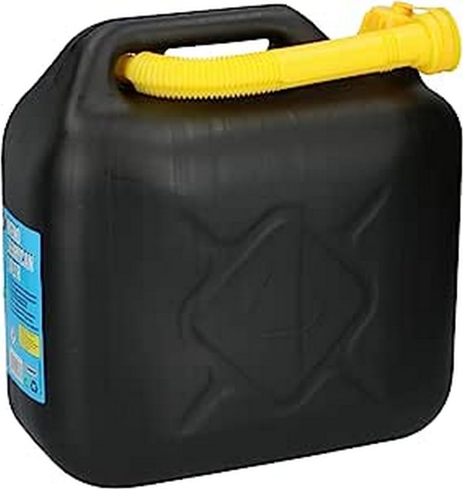 2  x 10L Litre Jerry Can Petrol Diesel Fuel Water Storage Container Can/Spout