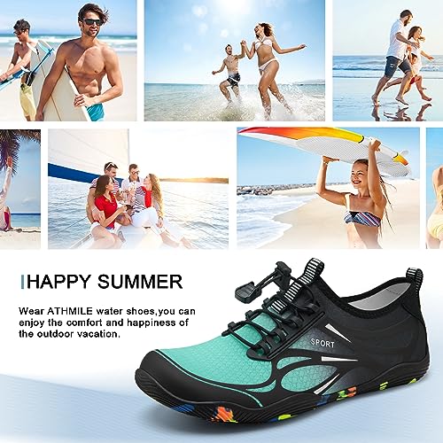 Image of ATHMILE Water Shoes for Men Women River Swim Beach Pool Adult Quick Dry