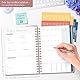 Häfft® Lehrer-Planer 2025/2026 A5 + Deluxe Poppy Hardcover Lehrerkalender, Schuljahresplaner mit Spiralbindung, Schulplaner - nachhaltig & klimafreundlich