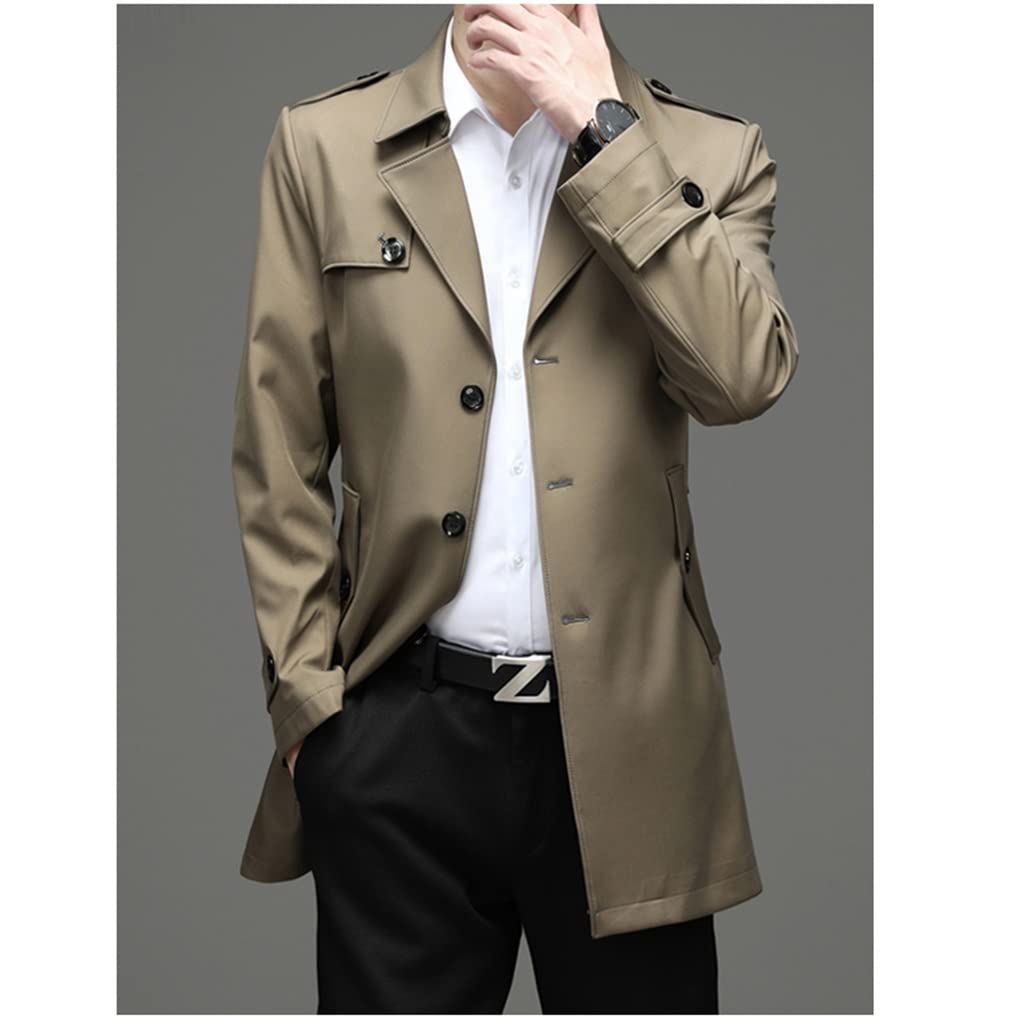 Amazon.com: YMGSCC Spring/Autumn Business Casual Men's Long Jacket