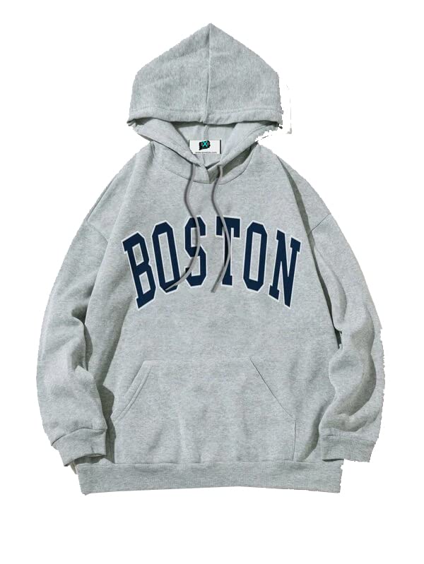 SXV STYLEBoston Printed Sweatshirt Hoodie