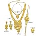 Ethiopian Tassel 24k Gold Plated Jewelry Sets For Women Arabic Wedding Indian Bridal Dubai Necklace Earrings Bracelet Ring Set for Lady Wife Mother (S-399)