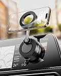 Support de voiture pour MagSafe Tous les Smartphones Rotation One-Tap pour les appels, N55 Aimants Stay Rock