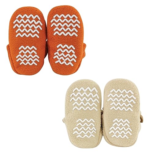 Image of Hudson Baby Cozy Fleece Booties with Non Skid Bottom,