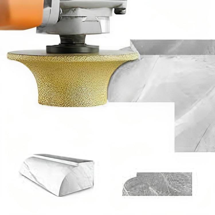 AK DIAMOND Half Marble Molding Blade 15MM Brazing Granite half Molding Wheel 20MM Bore Size, Profile Wheel For Marble-image-4