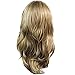 Blonde Brown 3/4 Fall Hair Piece Long Straight Layered wavy Half Wig hairpiece