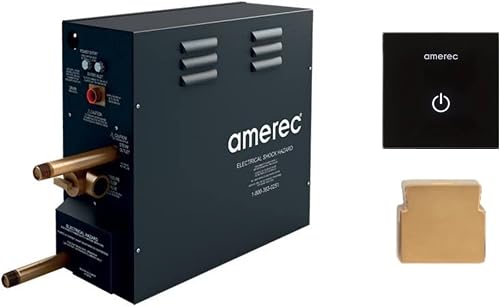 Amerec AK9 Steam Bath Generator with K4 Control and Steamhead - For Steam Rooms 