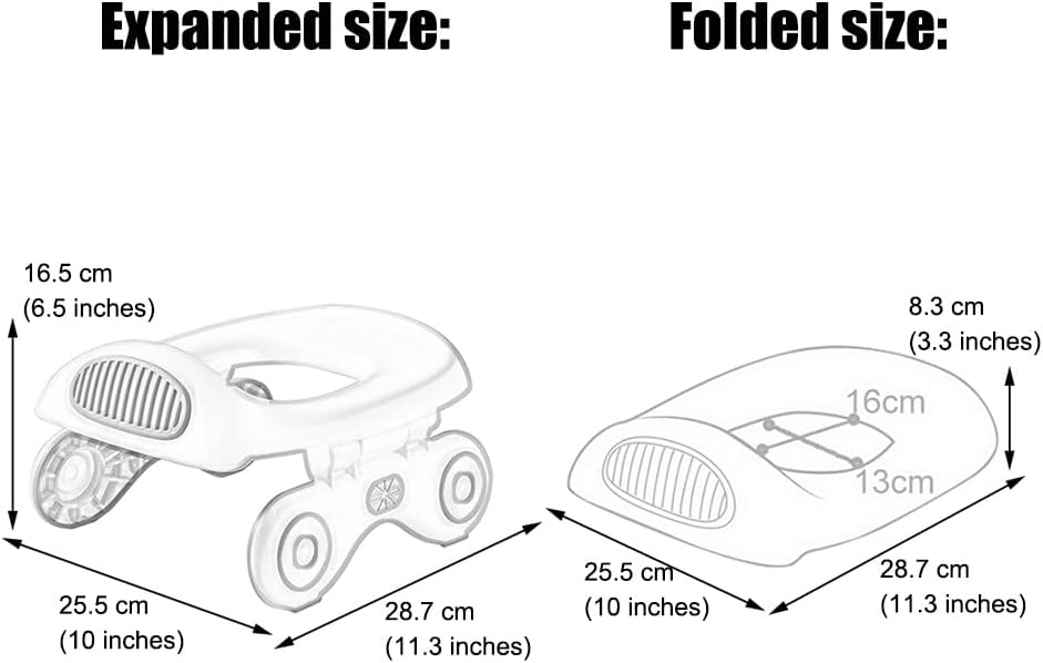 Car Toilet Seat Small and Portable Car Shape Car Potty, Outdoor Foldable Emergency Urinal Tool for Boys and Girls, Load-Bearing 35kg (Color : Pink, Size : 28.7 * 25.5 * 16.5cm)