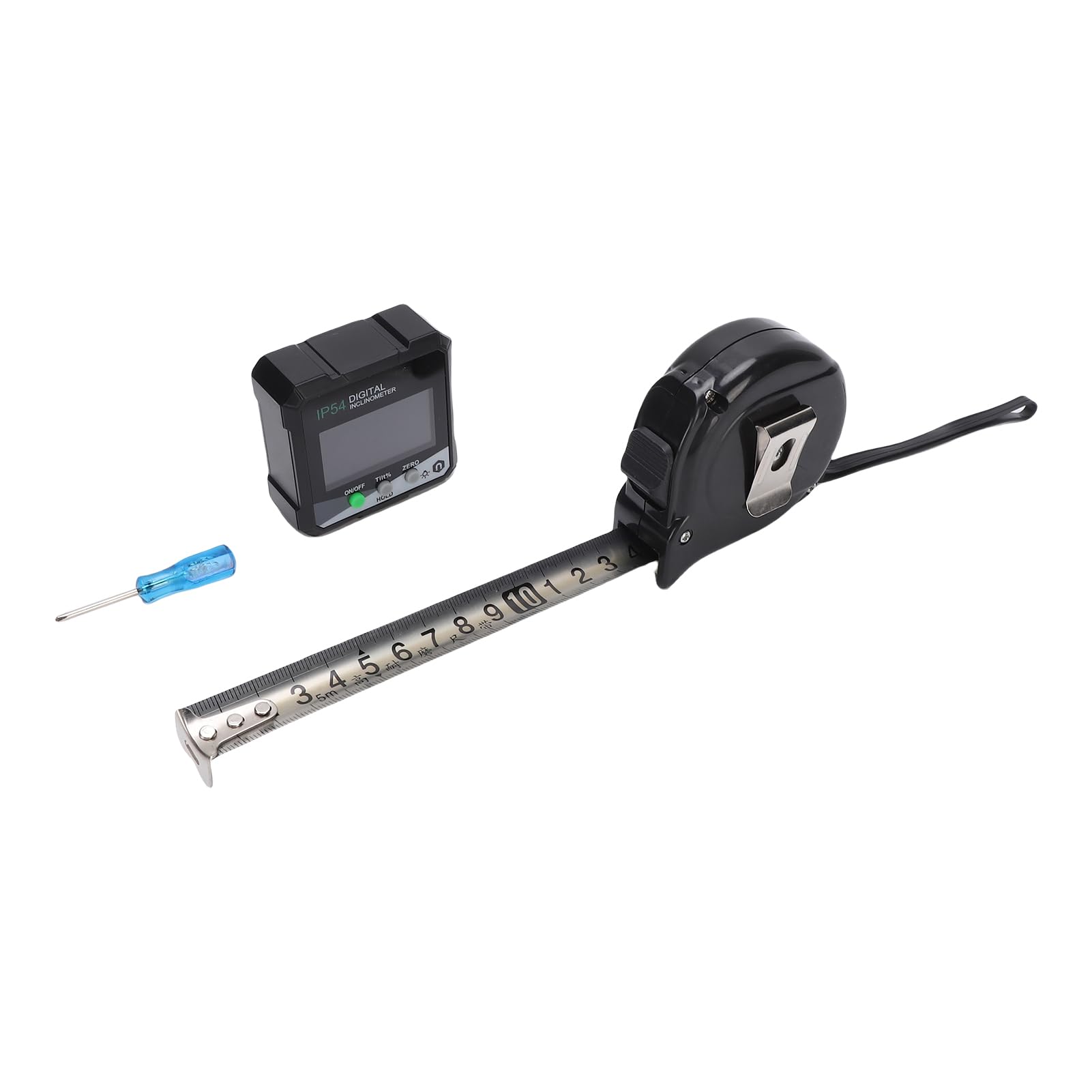 Kit de Herramientas de alineación de Ruedas con buscador de ángulo Digital y 2 Cintas métricas, Placas de alineación de Punta de Acero para una medición precisa de la inclinación
