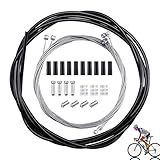HXSYKJDM Fahrrad Schaltseil Set, Universal Fahrrad Schaltzug Stahl Schaltseil, Schaltseil Set Aus PVC und Edelstahl für Mountainbike Rennrad (2-Meter Lang)