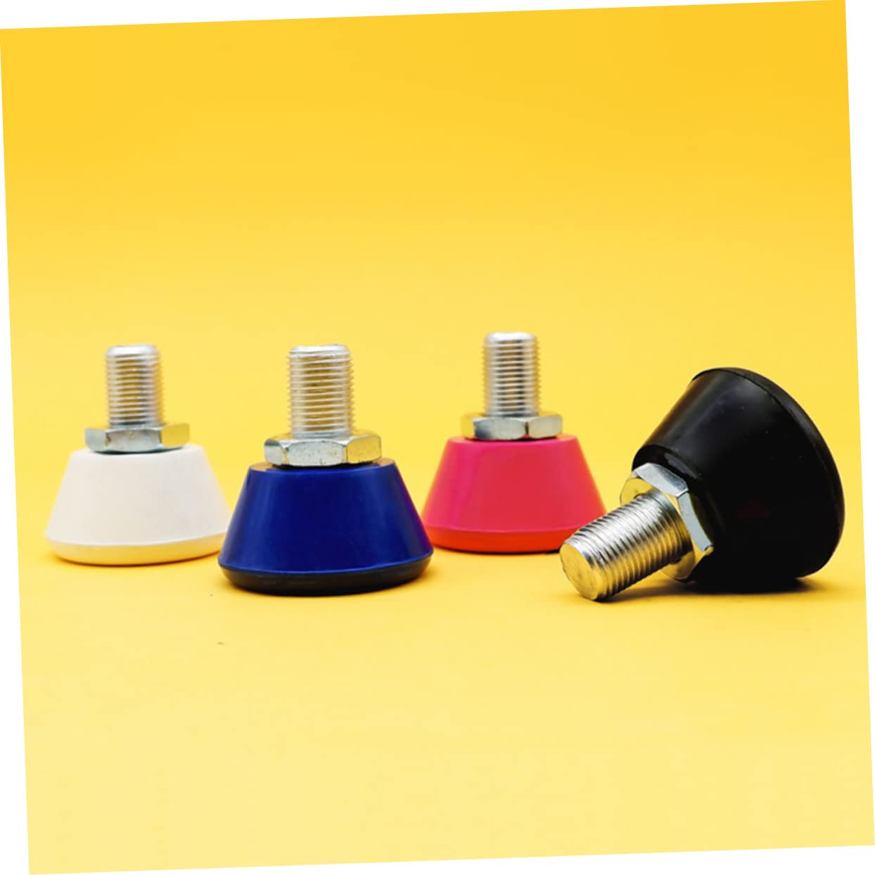 Hemoton Rubber Roller Skate Toe Stoppers 1 Pair Adjustable Brakes